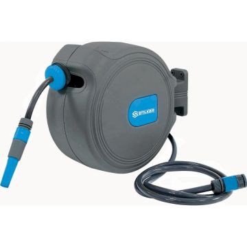 Enrouleur automatique orientable de tuyau d'eau Ø11x15mm - 20m+2m, débit 11,3l/min, STILKER