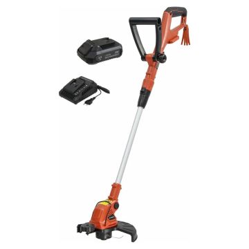 Pack coupe bordure 250mm sans fil 20V, avec tube télescopique, 1 batterie 2AH et 1 chargeur 3A, SCHNEIDER