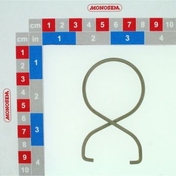 Ressort 9258 INOX arrêt de tuyau sur goulotte fertiliseur, 10159081, 10159008, 10159009, RIBOULEAU MONOSEM, pièce origine