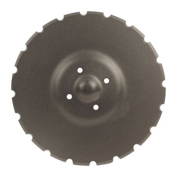 Disque crénelé 410x5 mm, 4 trous, compatible pour semoir VADERSTAD, 159937, pièce interchangeable