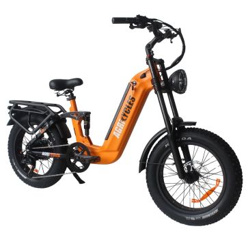 Vélo électrique polyvalent CR20 orange, 750W-250W 14Ah, autonomie 70 km, AGRICYCLES