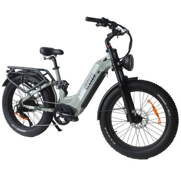 Vélo électrique polyvalent CR24 gris, 750W-250W 20Ah, autonomie 90 km, AGRICYCLES