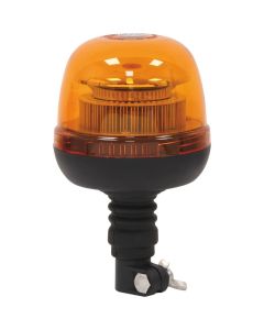 Gyrophare LED double flash 12/24V, sur tige flexible, homologu&eacute; R65-R10