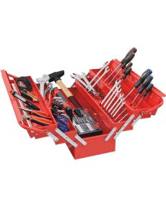 Caisse &agrave; outils compl&egrave;te, 96 outils, sp&eacute;cial d&eacute;pannage, DRAKKAR