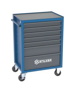 Servante d'atelier 7 tiroirs avec 147 outils, charge maxi 205 kg, STILKER