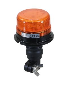 Gyrophare incassable LED 12/24V, sur tige flexible, homologué R65-R10, 2 fonctions