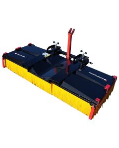 Balai pousseur avec capot de protection ZL/P, de 1.50 à 3.00m, 7 ou 13 rangées de brosses polypropylène, MANUTOSORE