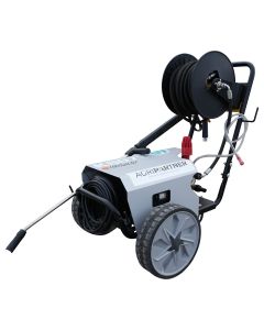 Nettoyeur haute pression électrique eau froide COMET K807S 15/200T, 380V, 210 Bar, débit 900l/h, avec enrouleur 20 mètres et double lance